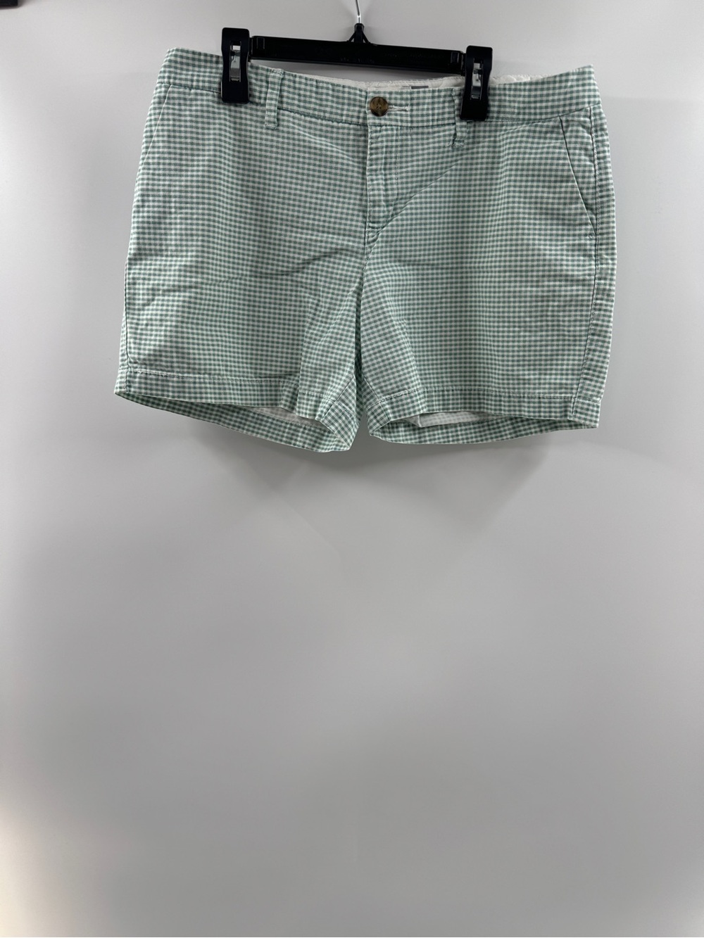 🧸 Old Navy Green Gingham Shorts – Women's Size 6